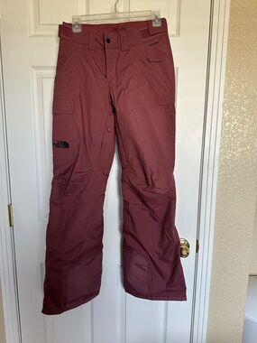 The North Face Women’s XS Ski Snow Pants DryVent Insulated in Dusty Rose